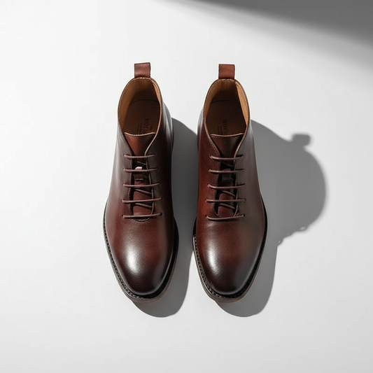 MANSSINO™ | Men's Full-Grain Leather Lace-Up Boot