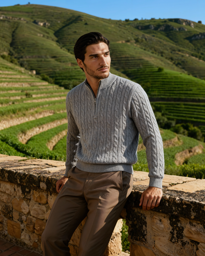 MONVIEL | HALF-ZIP CARDIGAN
