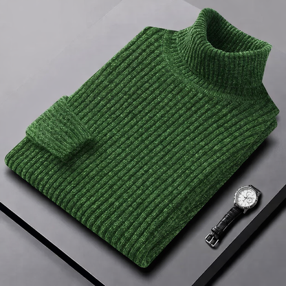 MANSSINO™ | Men's Dense Knit Fitted Turtleneck