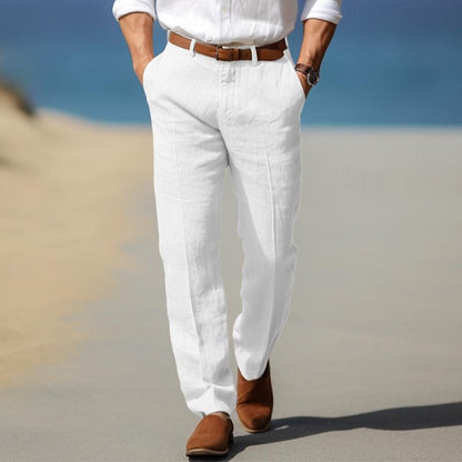 MONVIEL | Mens Premium Linen Trousers
