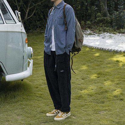 MONVIEL™ | Men's Straight-Leg Corduroy Trousers