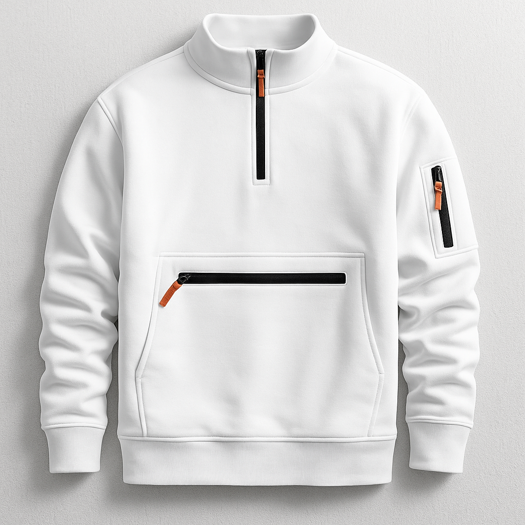 MANSSINO™ | Men's Knitted Fleece Pullover with Sleeve Pocket