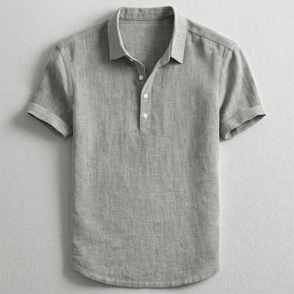 MONVIEL™ | Linen Short Sleeve Polo