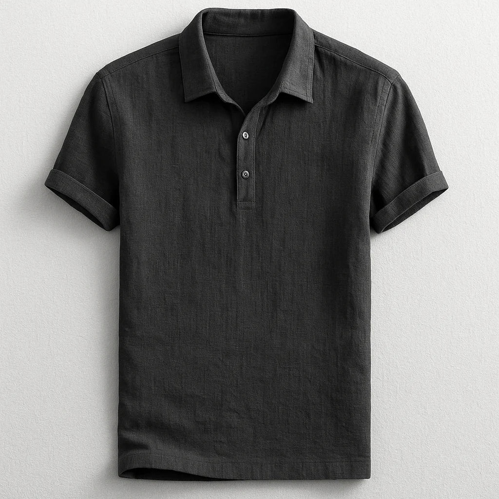 MONVIEL™ | Linen Short Sleeve Polo