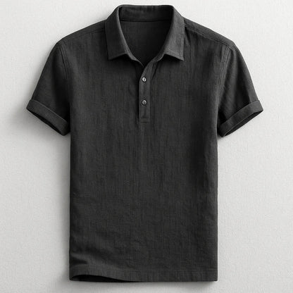 MONVIEL™ | Linen Short Sleeve Polo