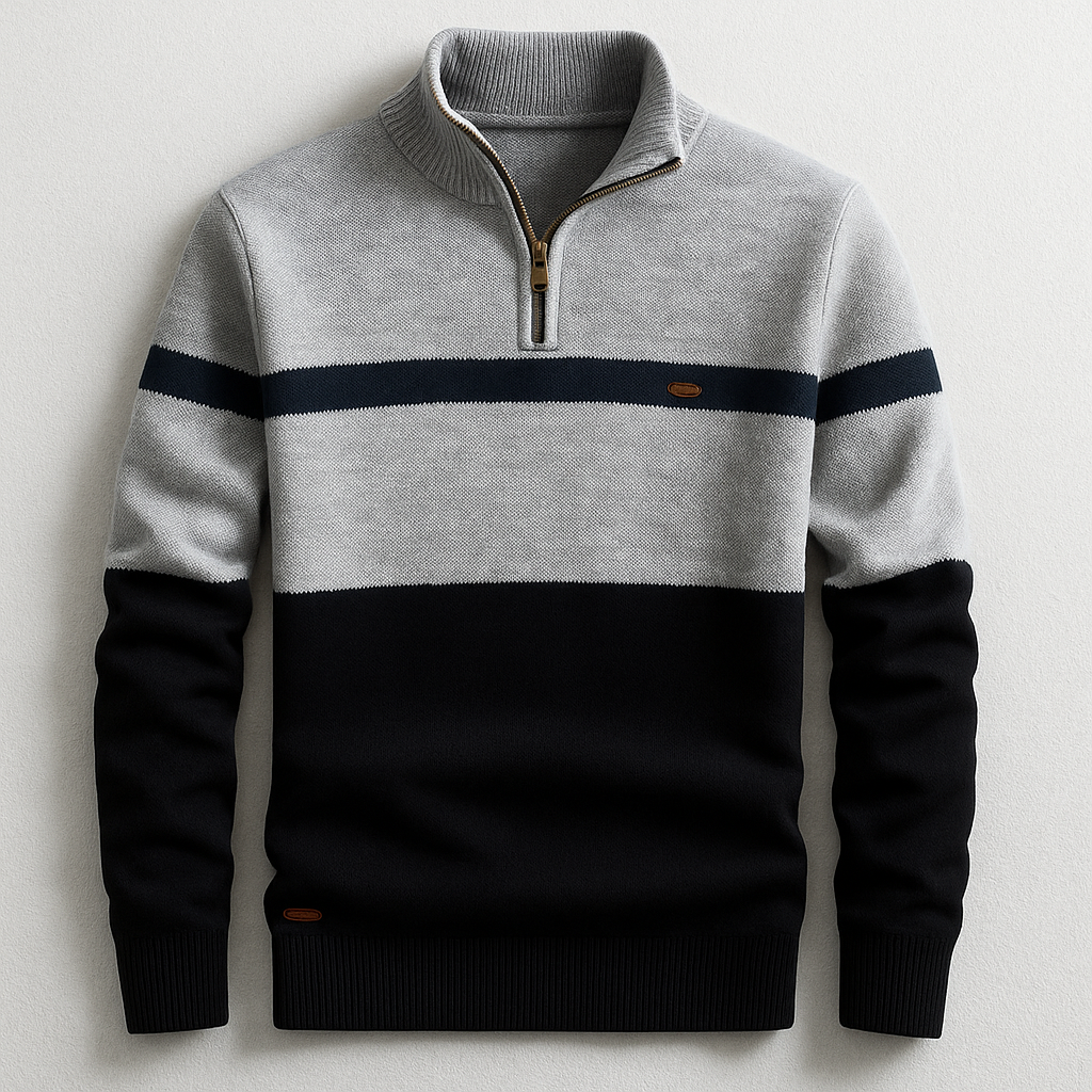 MANSSINO™ | Men's Zip-Neck Smart Pullover
