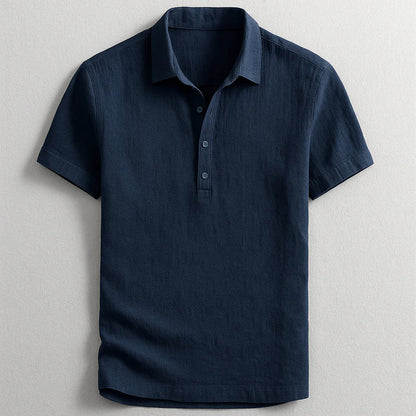 MONVIEL™ | Linen Short Sleeve Polo