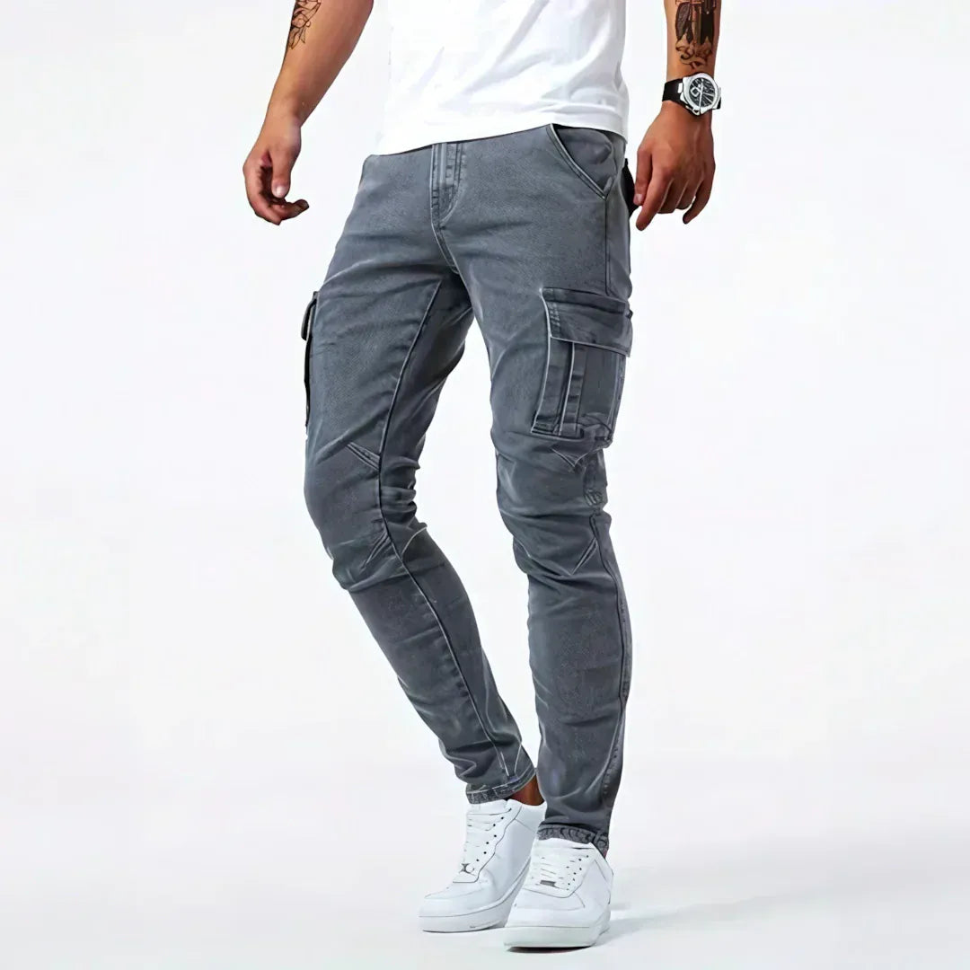 MONVIEL™ | Men's Stretch Denim Cargo Jeans