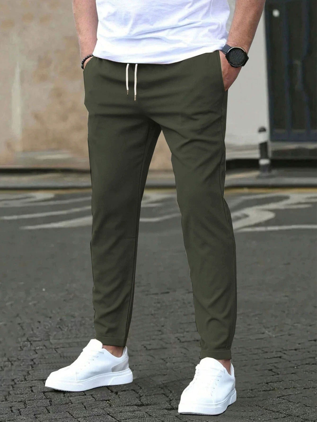 MONVIEL™ | Men's Tapered Stretch Trousers