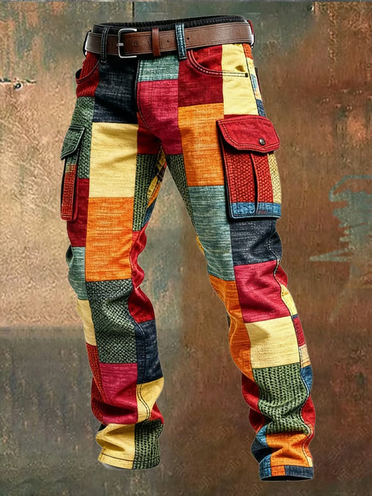 Zacharie™ | pantalon cargo patchwork homme