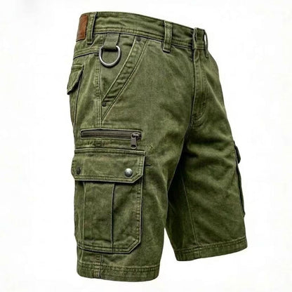 MANSSINO™ | Men's Washed Denim Cargo Shorts