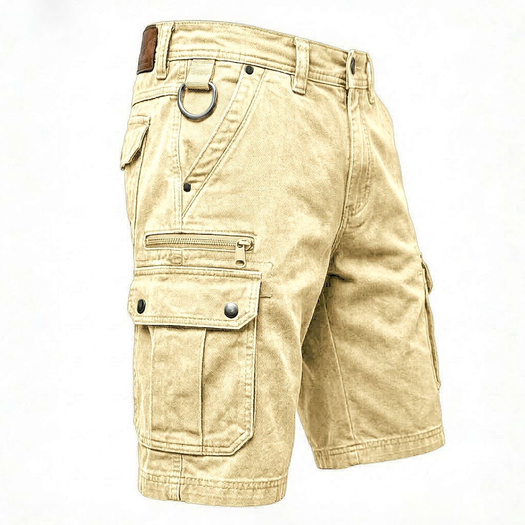 MANSSINO™ | Men's Washed Denim Cargo Shorts
