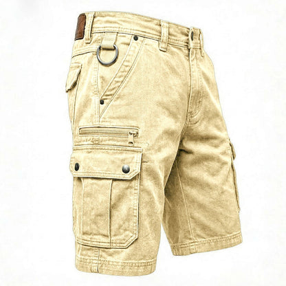 MANSSINO™ | Men's Washed Denim Cargo Shorts