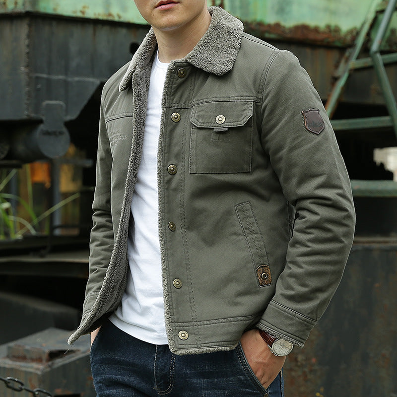 MANSSINO™ | Sherpa-Lined Cotton Jacket