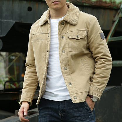 MANSSINO™ | Sherpa-Lined Cotton Jacket