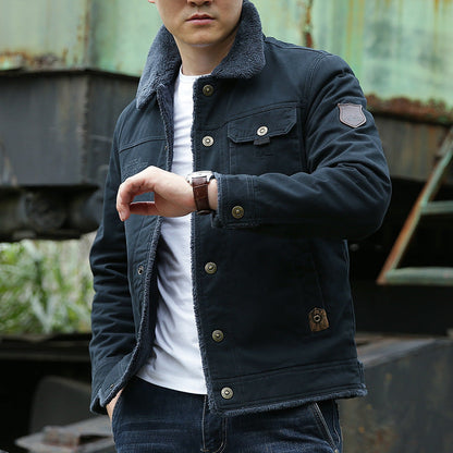 MANSSINO™ | Sherpa-Lined Cotton Jacket