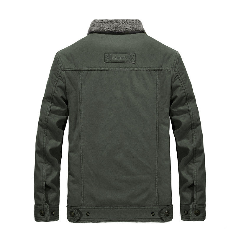 MANSSINO™ | Sherpa-Lined Cotton Jacket
