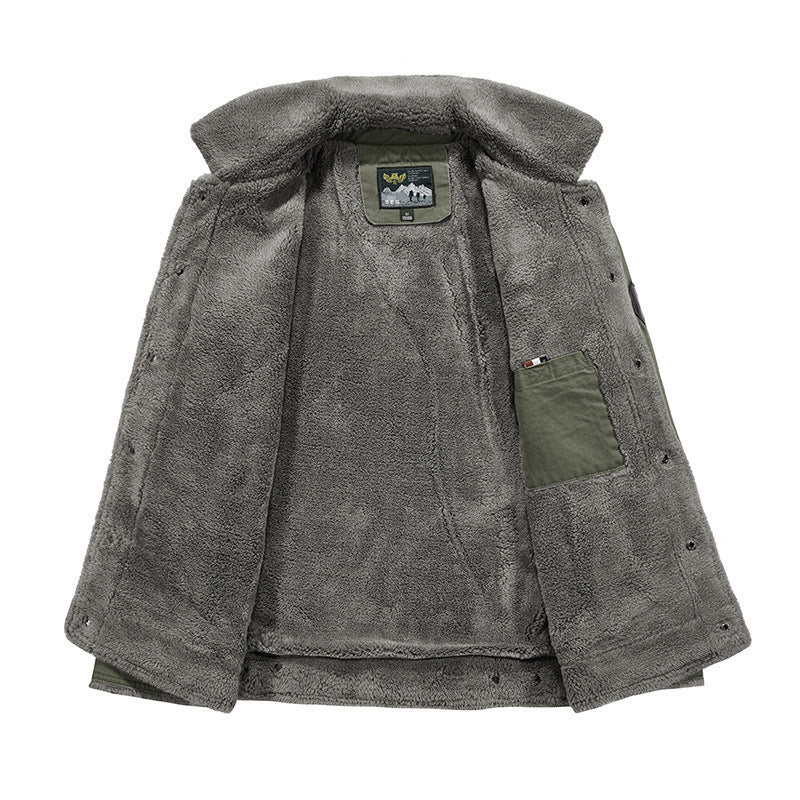 MANSSINO™ | Sherpa-Lined Cotton Jacket