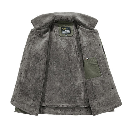MANSSINO™ | Sherpa-Lined Cotton Jacket