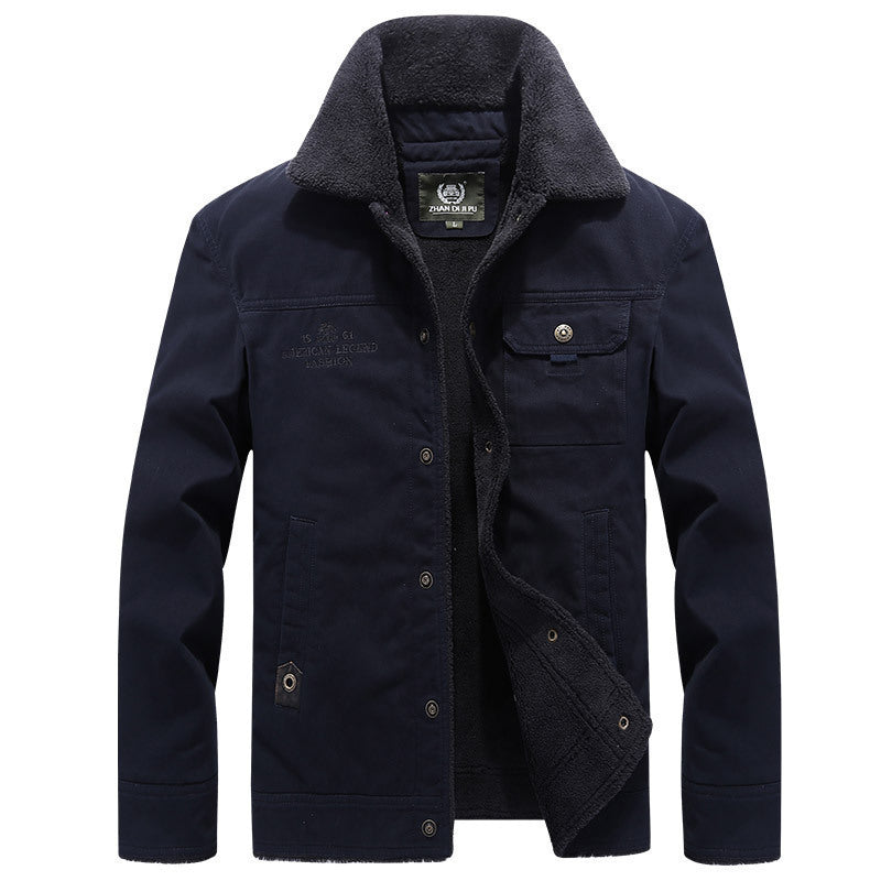 MANSSINO™ | Sherpa-Lined Cotton Jacket