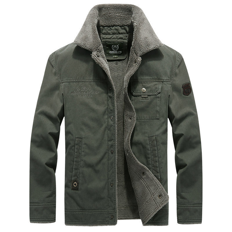 MANSSINO™ | Sherpa-Lined Cotton Jacket