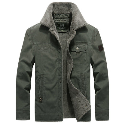 MANSSINO™ | Sherpa-Lined Cotton Jacket