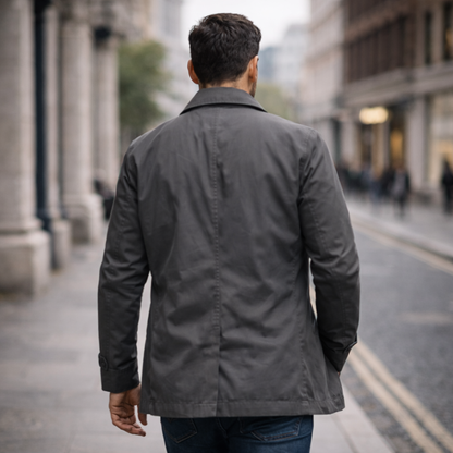 MANSSINO™ | Quilted-Lined Button Coat