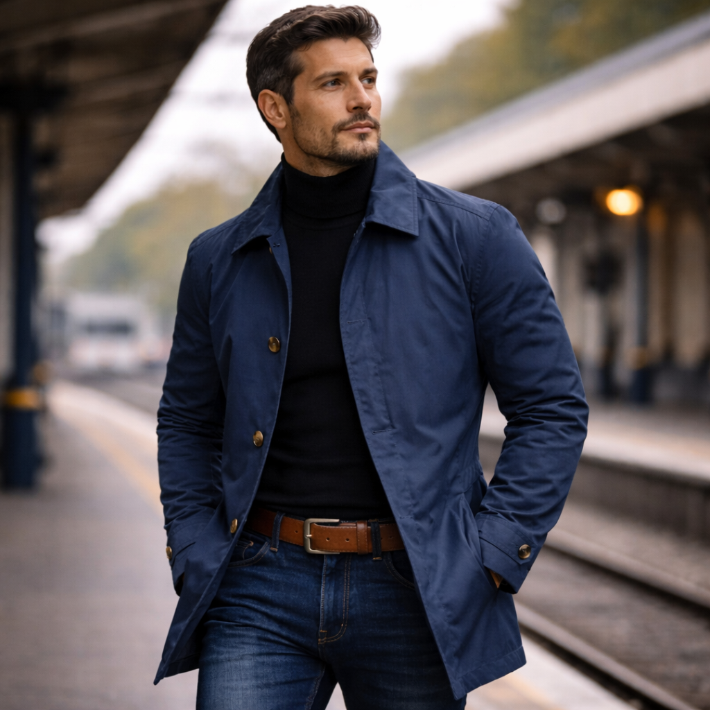 MANSSINO™ | Quilted-Lined Button Coat
