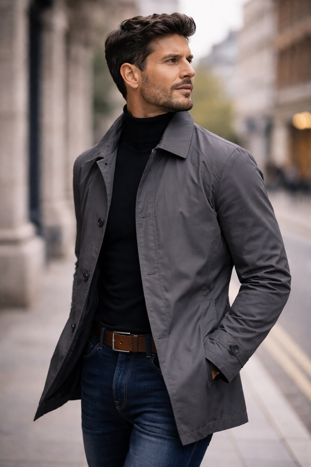 MANSSINO™ | Quilted-Lined Button Coat