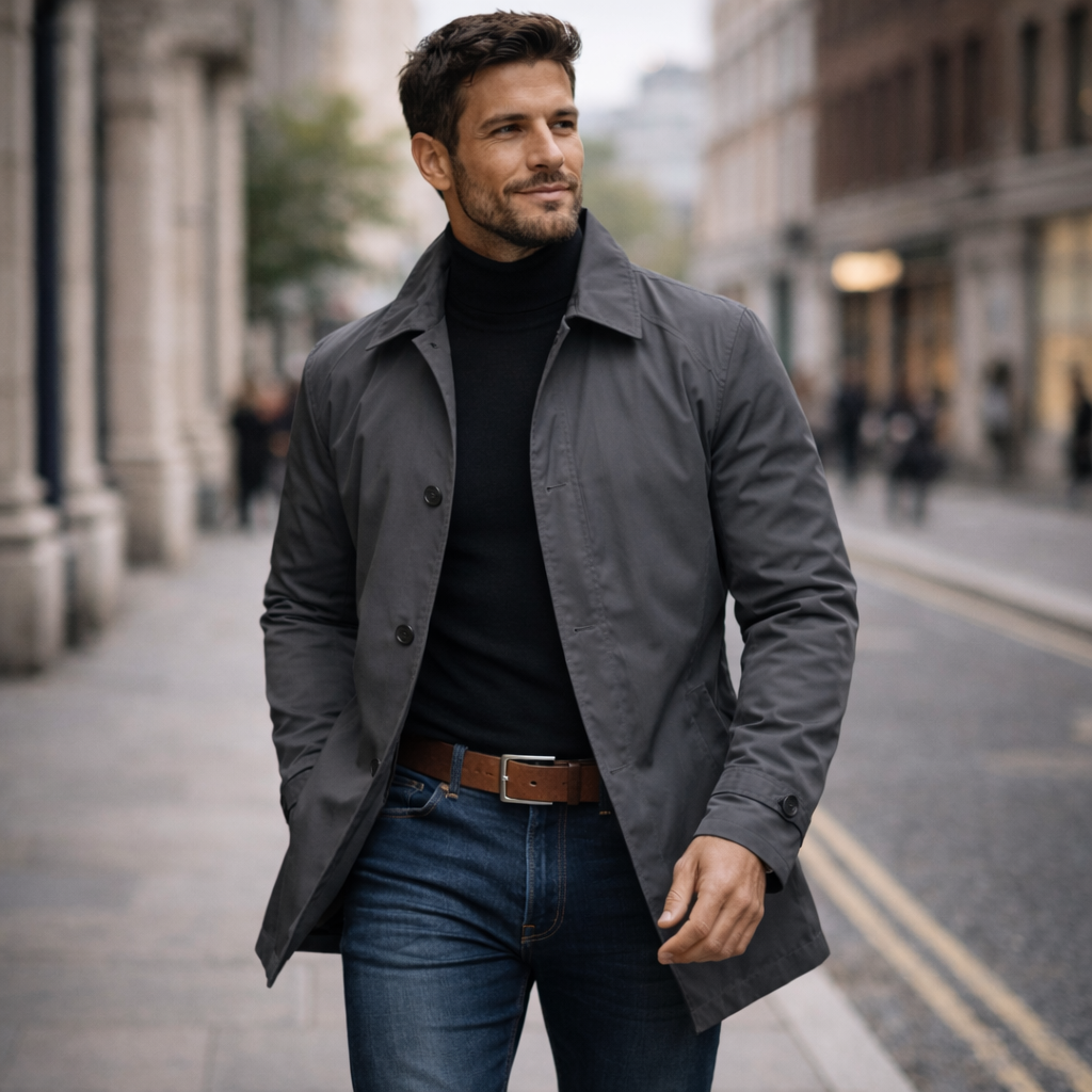 MANSSINO™ | Quilted-Lined Button Coat