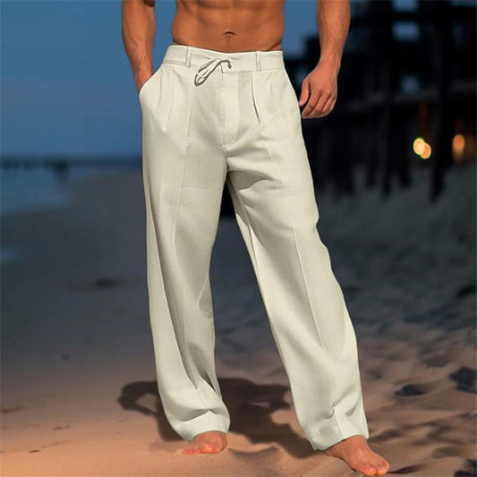 MANSSINO™ | Men's Pleated Linen Drawstring Trousers