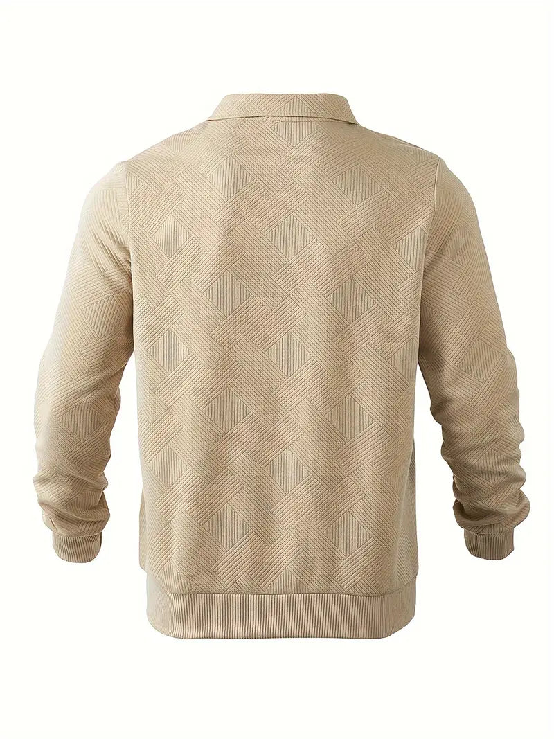 MANSSINO™ | Men's Geometric Pattern Knit Pullover
