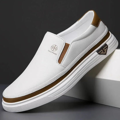 MANSSINO™ | Men's Leather Slip-On Platform Sneaker