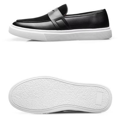 MANSSINO™ | Men's Leather Penny Loafer with Platform Sole
