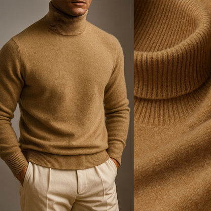 MANSSINO™ | Men's Roll-Neck Knit Pullover