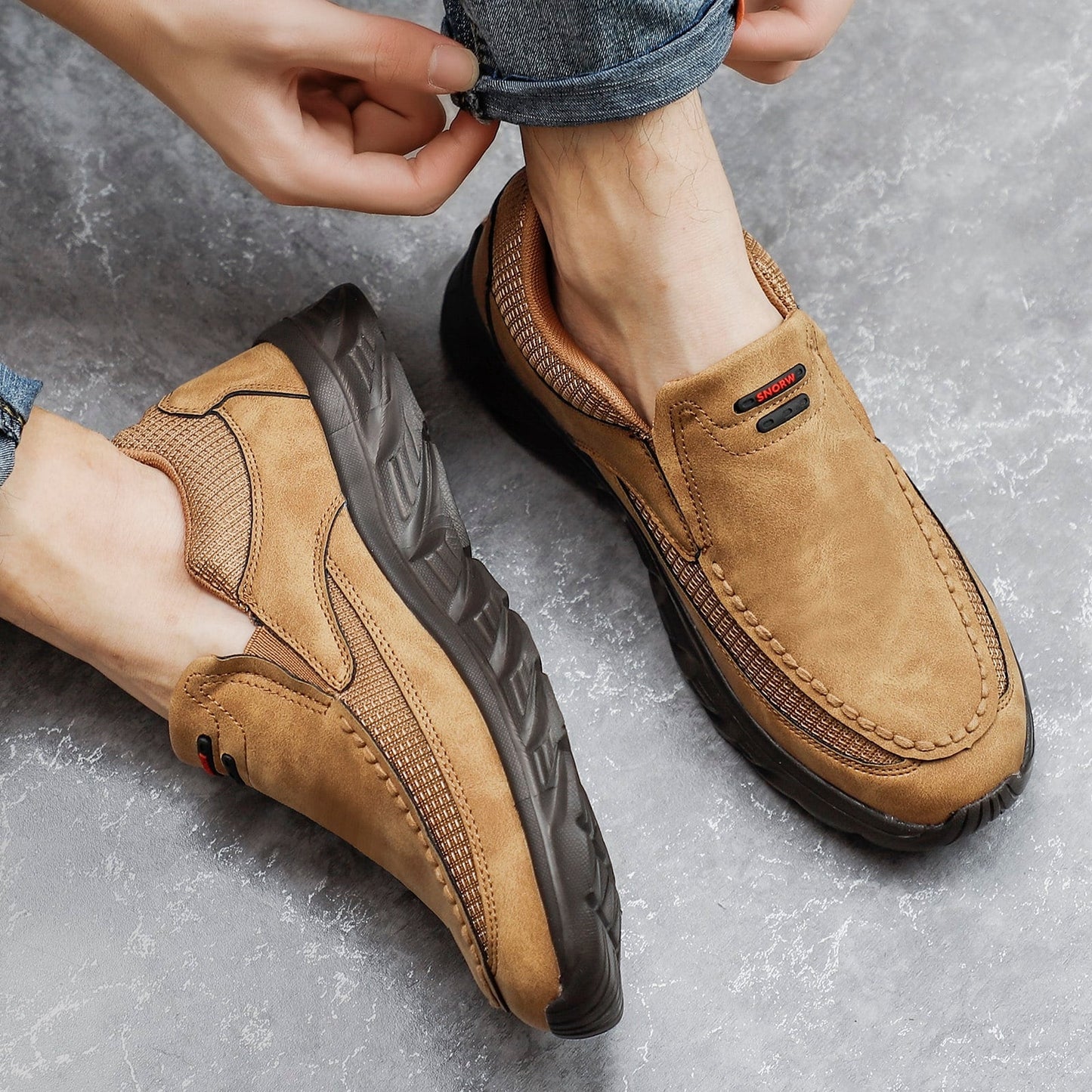 MANSSINO™ | Men's Relaxed-Fit Slip-On Walking Shoe