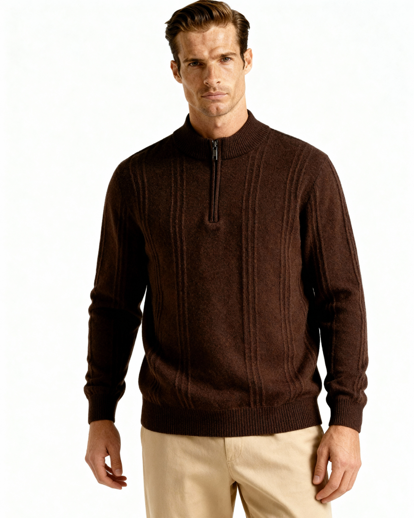MONVIEL | RIBBED HALF-ZIP