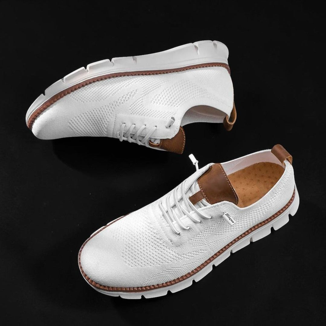 MANSSINO™ | Men's Knit Lace-Up Low Sneaker