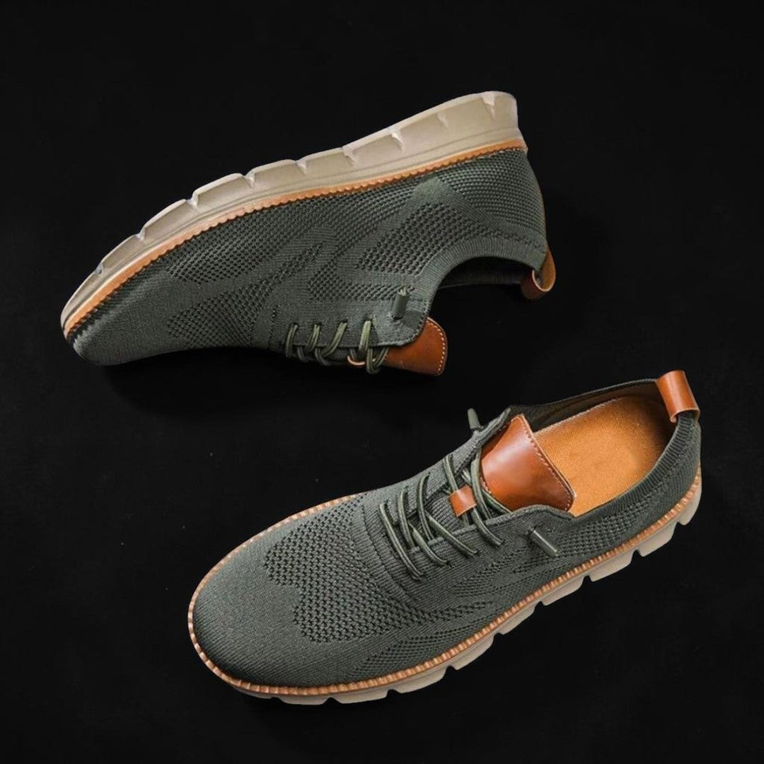 MANSSINO™ | Men's Knit Lace-Up Low Sneaker