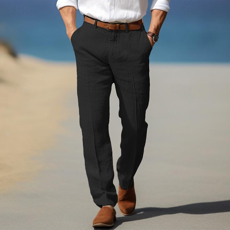 MONVIEL | Mens Premium Linen Trousers