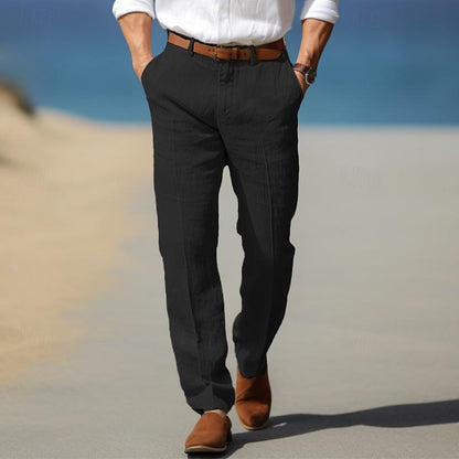 MONVIEL | Mens Premium Linen Trousers