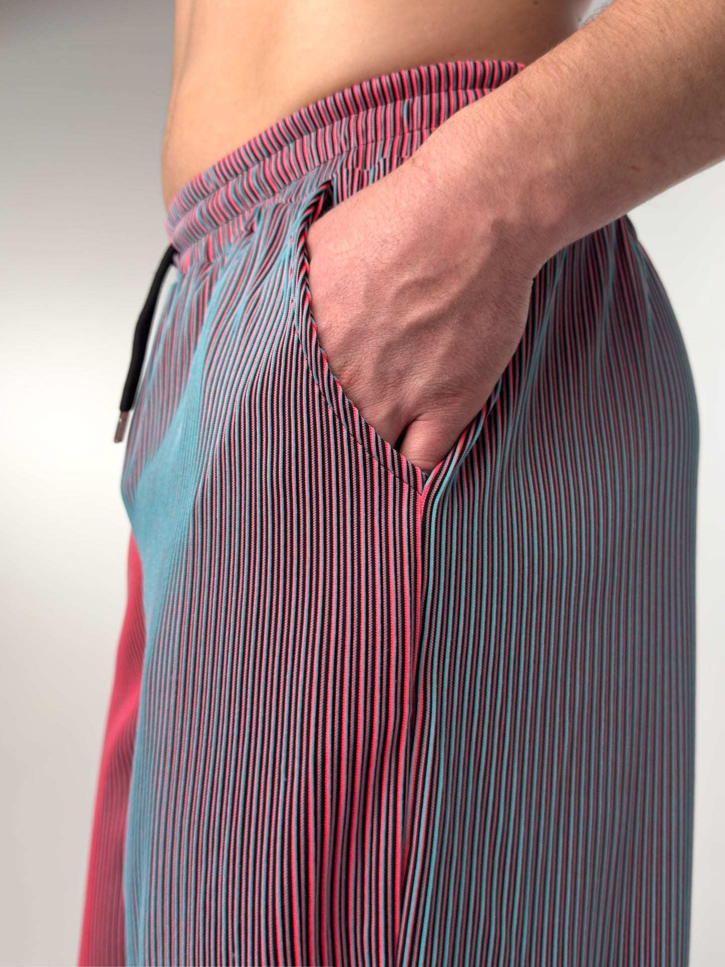 MANSSINO™ | Men's Lightweight Pinstripe Drawstring Trousers
