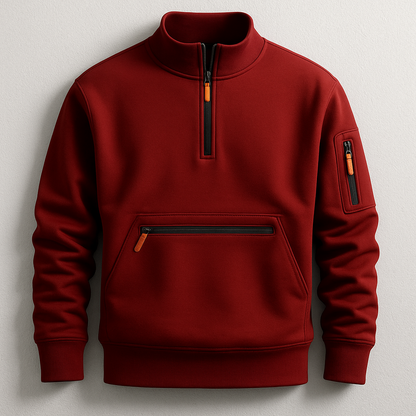 MANSSINO™ | Men's Knitted Fleece Pullover with Sleeve Pocket