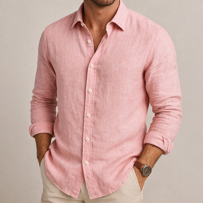 MONVIEL | SIMPLE LINEN SHIRT