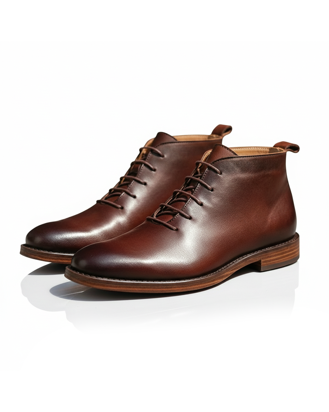 MANSSINO™ | Men's Full-Grain Leather Lace-Up Boot