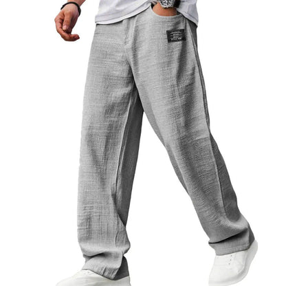 MANSSINO™ | Men's Straight-Cut Elastic Waist Trousers
