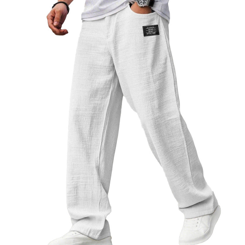 MANSSINO™ | Men's Cotton-Linen Straight-Leg Trousers