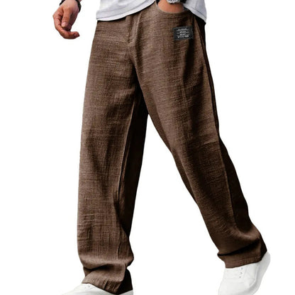 MANSSINO™ | Men's Straight-Cut Elastic Waist Trousers