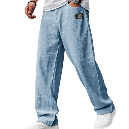 MANSSINO™ | Men's Cotton-Linen Straight-Leg Trousers
