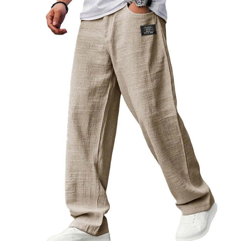 MANSSINO™ | Men's Cotton-Linen Straight-Leg Trousers